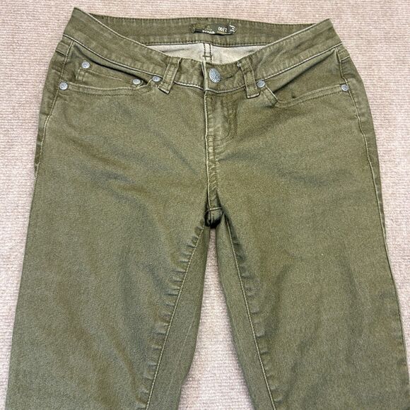 prAna Kayla Jeans Women's Size 00 Reg Green Stretch Organic Cotton 31" - Picture 2 of 13